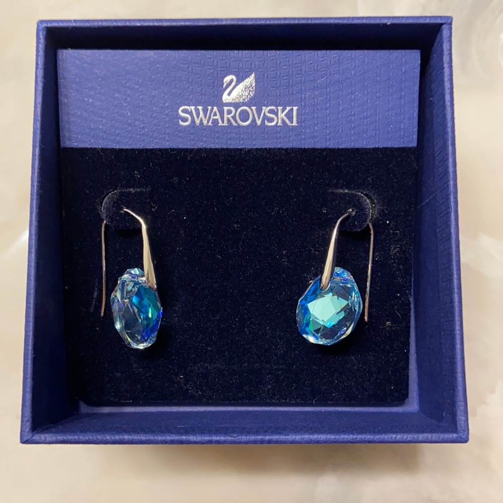 Swarovski Drop Earrings, New with Box